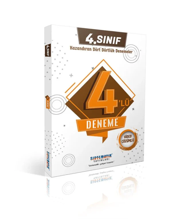 4. Sınıf Kazandıran Dörtlü Video Çözümlü Deneme Sınavı Kitabı
