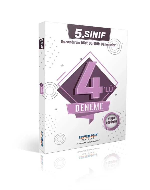 5. Sınıf Kazandıran Dörtlü Video Çözümlü Deneme Sınavı Kitabı