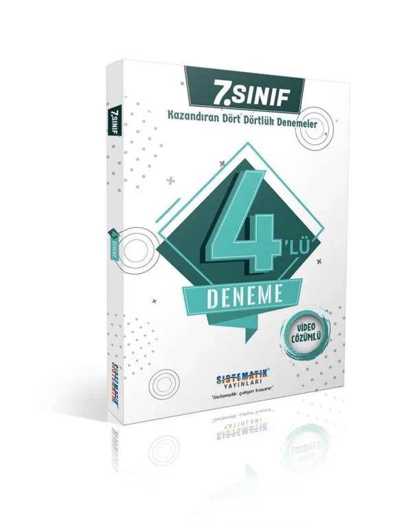 7. Sınıf Kazandıran Dörtlü Video Çözümlü Deneme Sınavı Kitabı